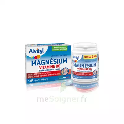 Alvityl Magnésium Vitamine B6 Libération Prolongée Comprimés LP B/45